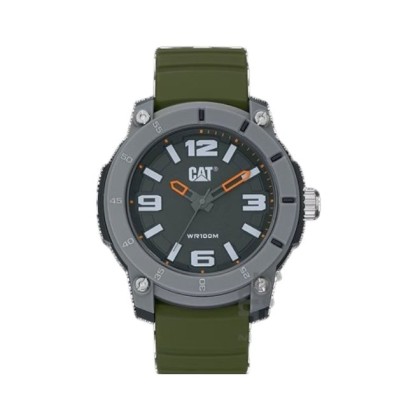 CAT STRYNOX LY-140-23-332 Analog Green Silicone Strap Men Watch